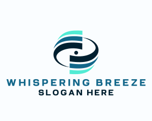 Breeze Swirl Ventilation logo design