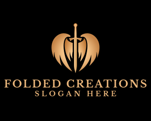 Gladiator Golden Sword  Logo