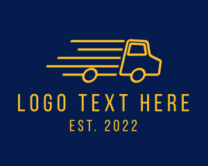 Distribution - Express Moving Truck logo design