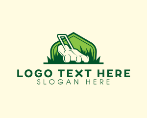 Lawnmower - House Lawn Mower logo design