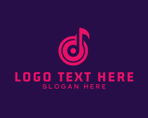 Player - Vinyl Musical Note logo design