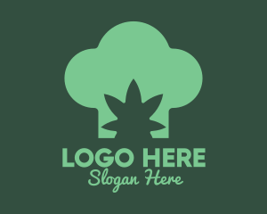 Culinary - Cannabis Edible Chef Hat logo design