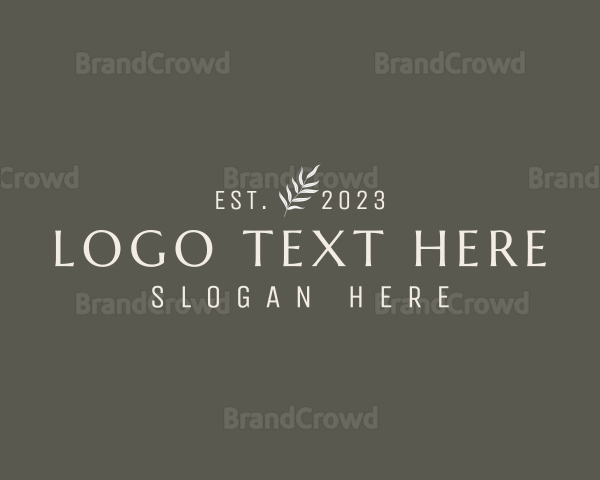 Classic Elegant Business Wordmark Logo