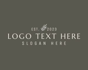 Skincare - Classic Elegant Business Wordmark logo design