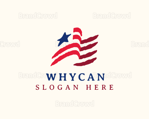 USA American Flag Logo