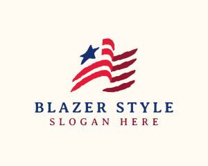 USA American Flag logo design