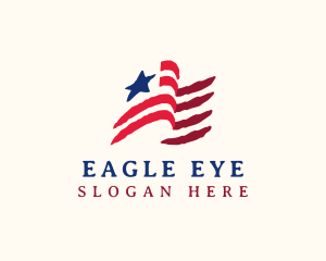 USA American Flag logo design