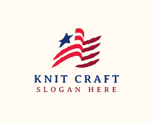 USA American Flag logo design