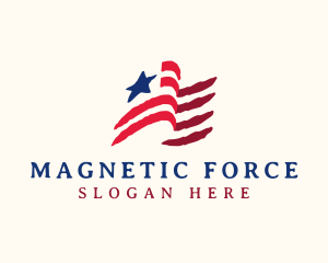 USA American Flag logo design