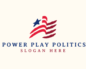 Politics - USA American Flag logo design