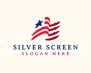 Senate - USA American Flag logo design