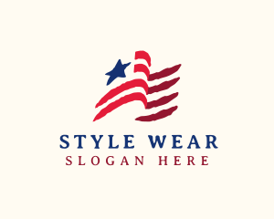 USA American Flag logo design