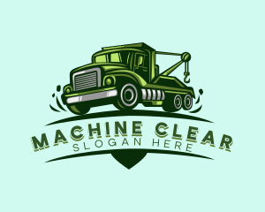 Pickup Truck - Tow Truck Assistance logo design