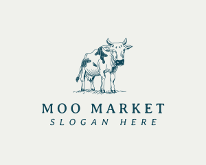 Cow Cattle Farm logo design