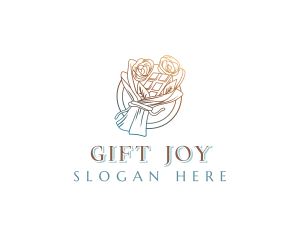 Floral Chocolate Bouquet logo design