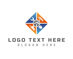 Shovel - Renovation Repair Tools logo design