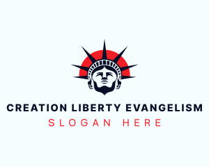 Statue of Liberty Patriot logo design