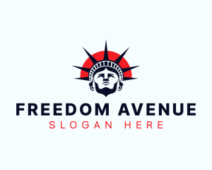 Liberty - Statue of Liberty Patriot logo design