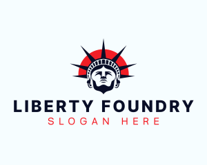 Statue of Liberty Patriot logo design