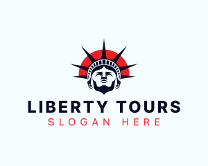 Statue of Liberty Patriot logo design