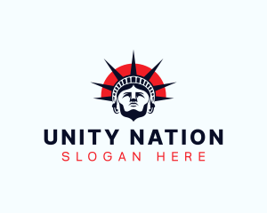 Statue of Liberty Patriot logo design