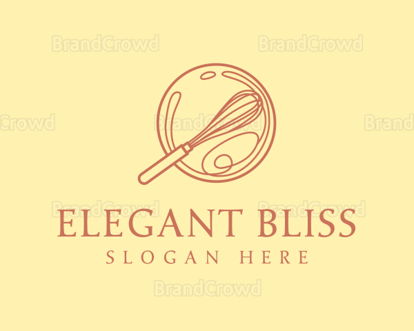 Elegant Baking Whisk Logo
