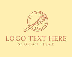 Cake - Elegant Baking Whisk logo design