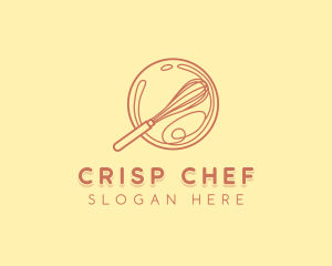 Elegant Baking Whisk logo design