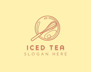 Elegant Baking Whisk logo design