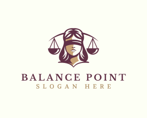 Justice Law Woman logo design