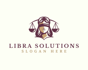 Justice Law Woman logo design