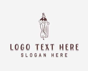 Girl - Clothing Fashion Tailor logo design