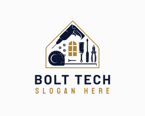 Bolts - Home Renovation Tools logo design