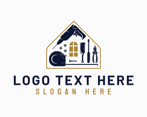 Residential - Home Renovation Tools logo design