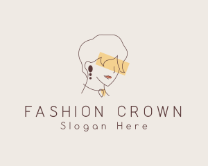 Lady Fashion Jewelry logo design