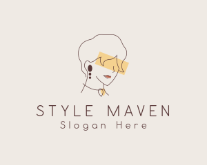 Lady Fashion Jewelry logo design