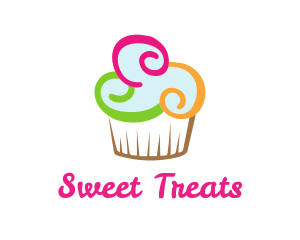 Colorful Cupcake Confectionery  logo design