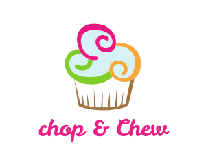 Sweet - Colorful Cupcake Confectionery logo design
