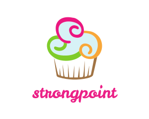 Dairy - Colorful Cupcake Confectionery logo design