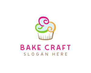 Colorful Cupcake Confectionery  logo design