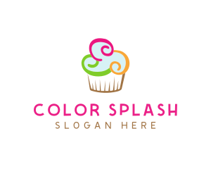 Colorful Cupcake Confectionery  logo design