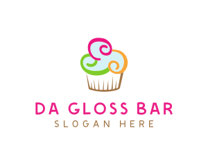 Colorful Cupcake Confectionery  logo design