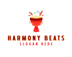 Djembe African Drums logo design