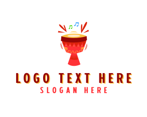 Tribal - Djembe African Drums logo design