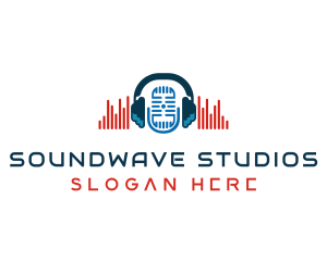 Recording - Sound Recording Microphone logo design