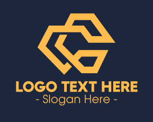 Company - Golden Abstract Company logo design
