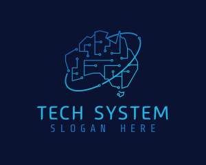 Australian Network System logo design