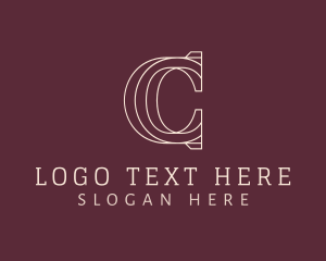 Event Styling - Elegant Jeweller Letter C logo design