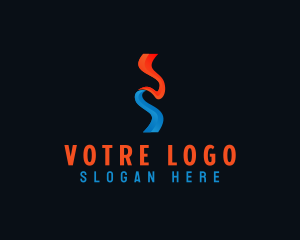 Abstract - Abstract Energy Ribbon logo design