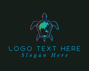 Eco Tourism - Sea Turtle Earth logo design